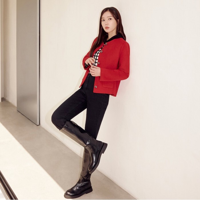 베스띠벨리(본사) [베스띠벨리] 세미부츠컷 데님 팬츠 (BHPKY2297)