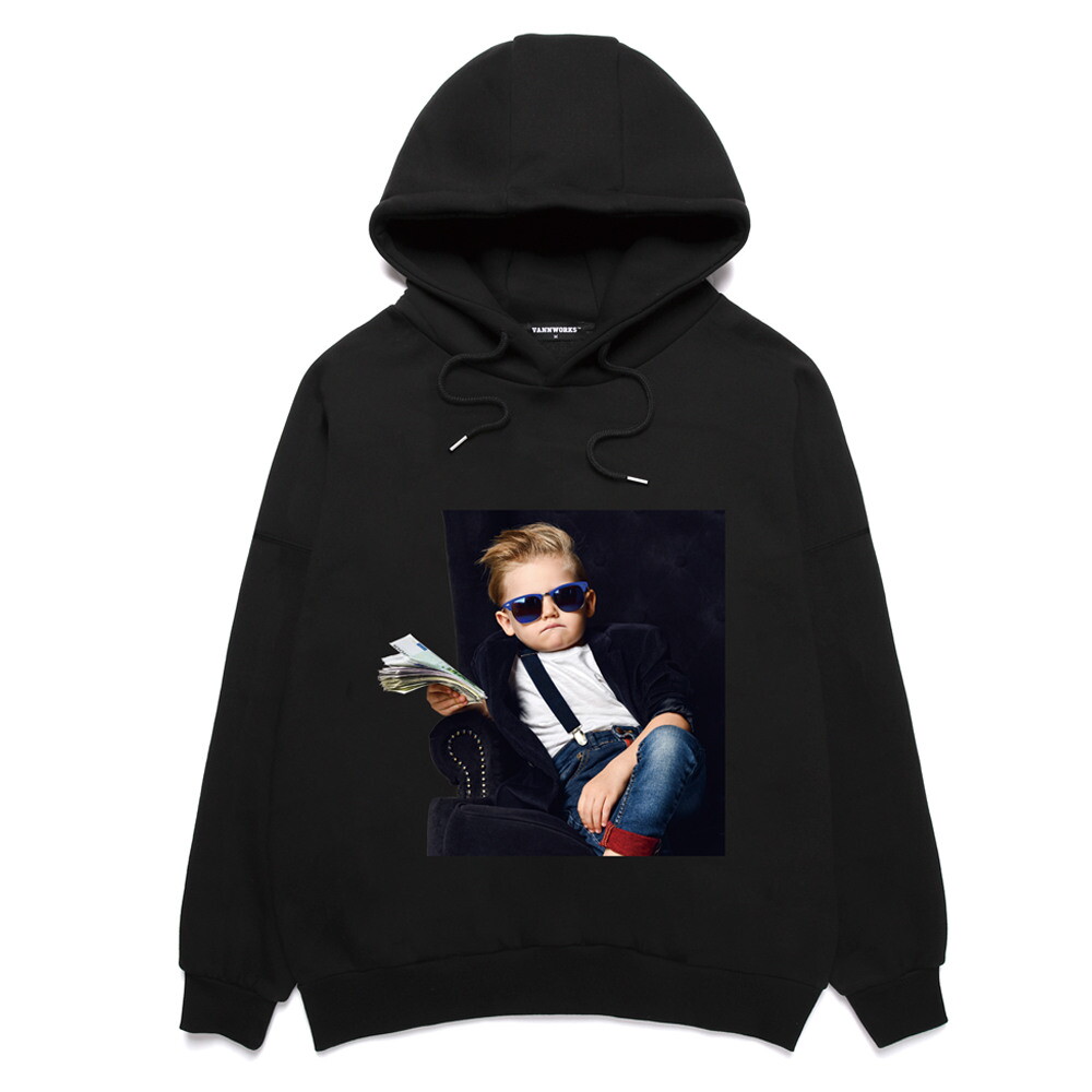 밴웍스 [밴웍스]Arrogant Rich Boy 오버핏 후드 (VNCTS134) 블랙