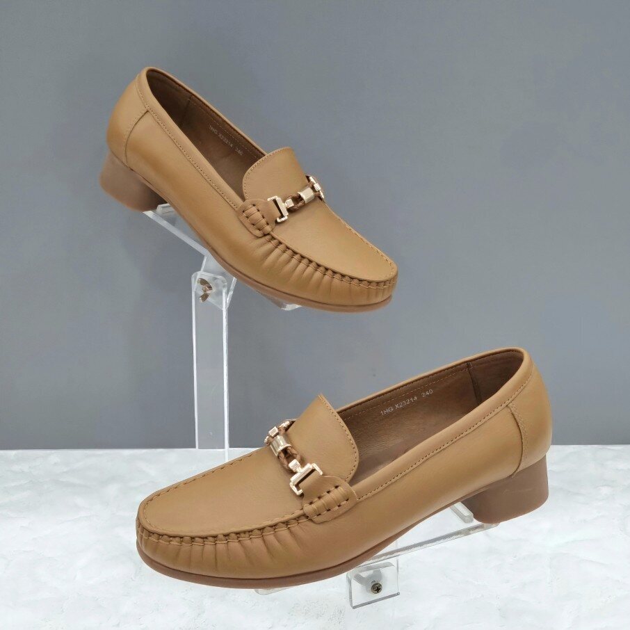 미셸 탠디 (패플) [탠디]여성 링클 디테일 로퍼 X2HH32GD14 CAMEL 1SD_JJ