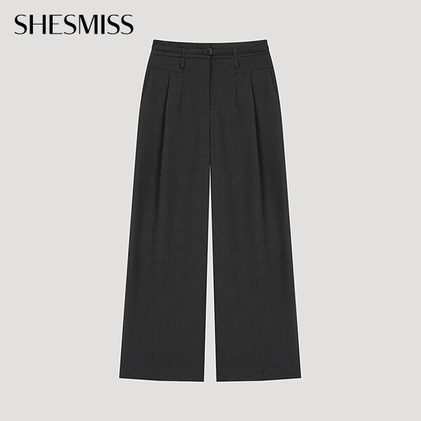 ㈜인동에프엔 쉬즈미스(SHESMISS) [쉬즈미스] 벨티드 원턱 와이드 팬츠_SWWSLO41160_CH