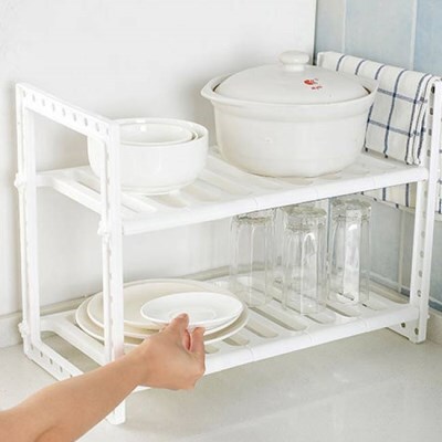 텐바이텐 싱크대 하단 정리 수납장 2단 주방선반