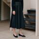 [엽페(서울쇼룸)][엽페] TUCKED FLARE SKIRT_BLACK