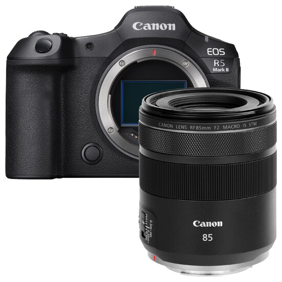 캐논 [캐논][정품] EOS R5 Mark II + RF 85mm F2 MACRO IS STM + 9361가방(숄더백) + 청소도구 + 포켓융