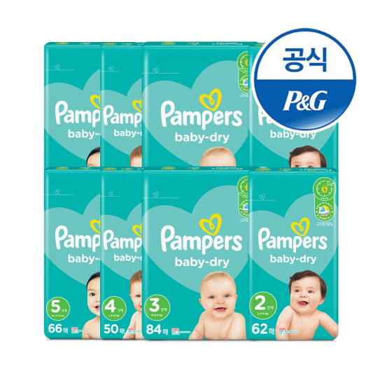 [팸퍼스]팸퍼스 베이비드라이 밴드 기저귀 2박스