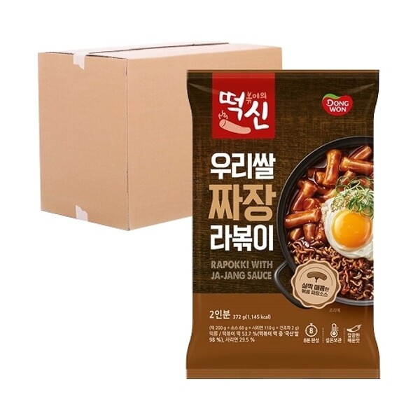 동원 [하프클럽/동원]동원 떡볶이의신 우리쌀 짜장라볶이 372g 10입