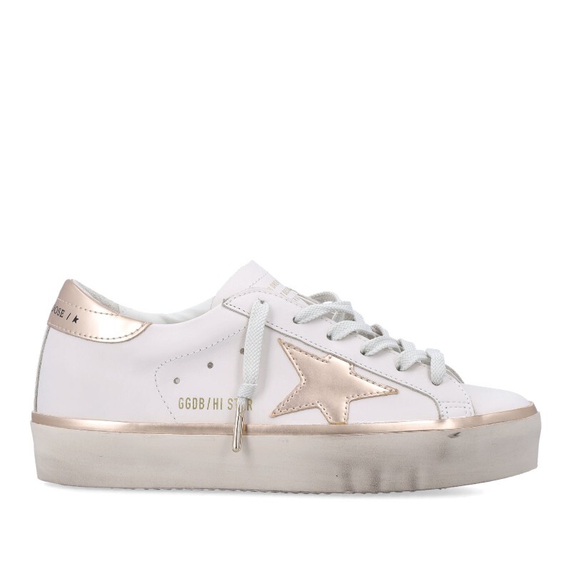 GOLDEN GOOSE 골든구즈 골든구스 하이 스타 라미네이티드 스타 패치 스니커즈 GWF00118F008128 10961
