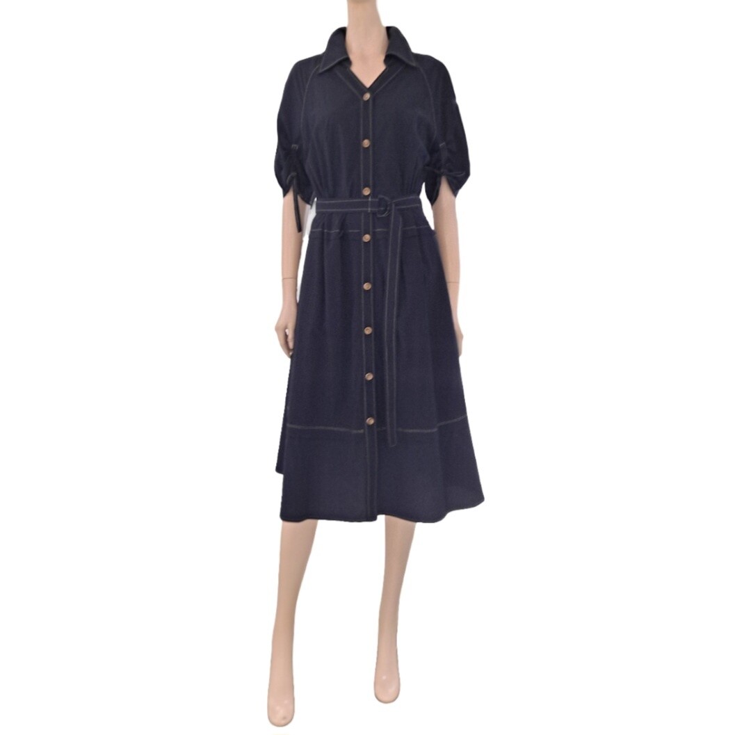 SOUP 제천벨트 셔츠 카라 롱원피스 SB5OP84A