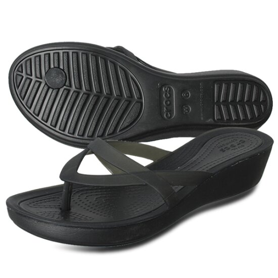 crocs isabella wedge flip