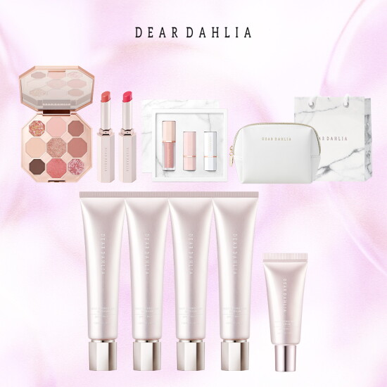 [디어달리아][뷰티사장 단독 기프트패키지] 물광팩 PDRN BB크림 40ml*4통+BB크림 20ml+아이팔레트+립스틱(2종)+블러쉬&립 기프트 세트+파우치+쇼핑백