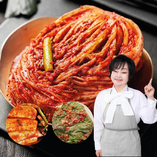[키친스토리]빅마마 이혜정의 맛있는 포기김치 8kg+총각김치 2kg+깻잎김치 0.5kg
