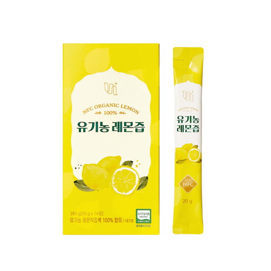 [비타민하우스]비타민하우스 유기농 레몬즙 20g*14포*1박스, 총 14포