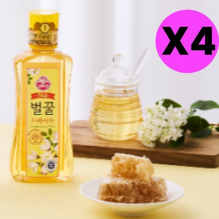 오뚜기 셀러허브 식품 오뚜기 급 아카시아 벌꿀 꿀 900g X4개 허니브레드