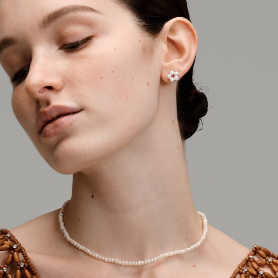 [빈티지헐리우드]Margaret Pearl Layered Necklace_VH24NNNE111M