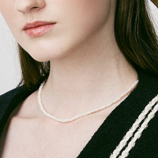 [빈티지헐리우드][빈티지헐리우드]Margaret Pearl Layered Necklace_VH24NNNE111M