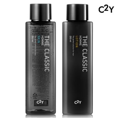 C2Yザクラシックメンズ化粧品オム大容量スキン、ローション250ml×2本1