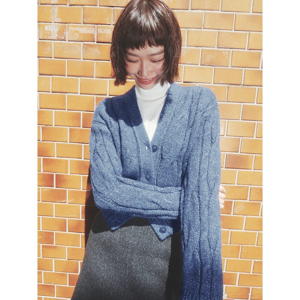상세참조 빈폴레이디스(상반기) 메탈 케이블 카디건  네이비 (BF4Y5AC01R)