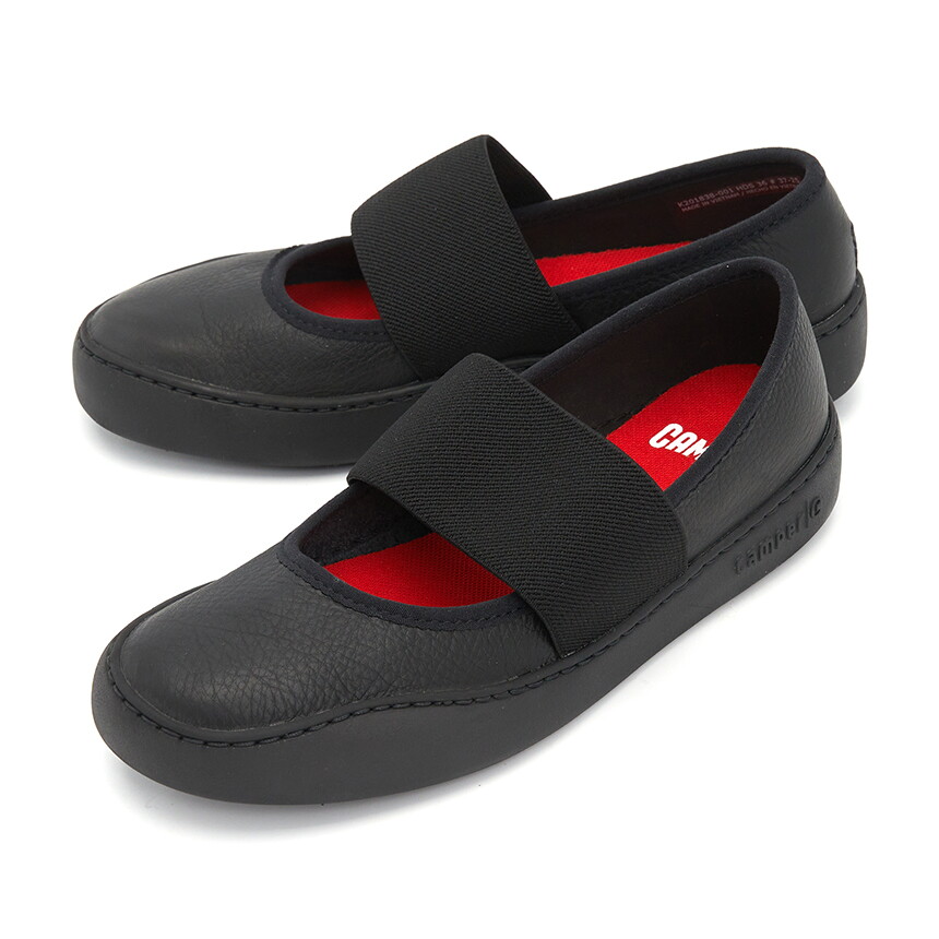 캠퍼 [단독특가/30개한정] 26SS 캠퍼 페우 투어링 발레리나 여성 플랫슈즈 K201838 001