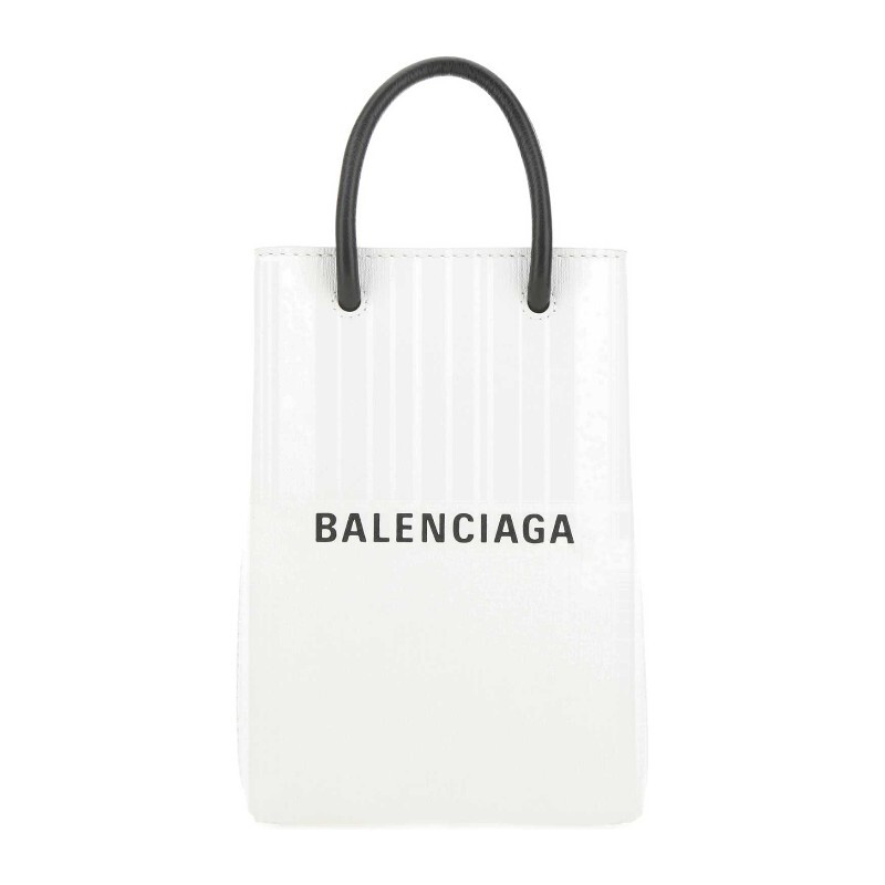 BALENCIAGA 발렌시아가 발렌시아가 로고 프린트 버티컬 스트라이프 토트백 5938260AI2N 9000