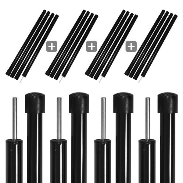 아트박스 아트박스/벅703 BUCK703 타프폴대 블랙 28파이2100 4개 SET 타프 텐트