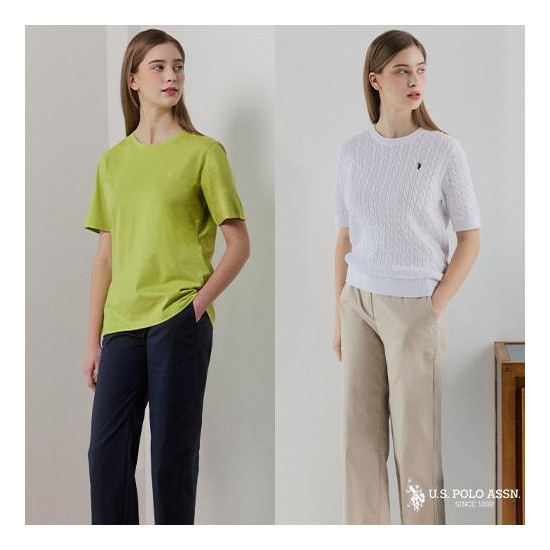 [USPA]USPA 26SS 여성 롤업 팬츠 2종