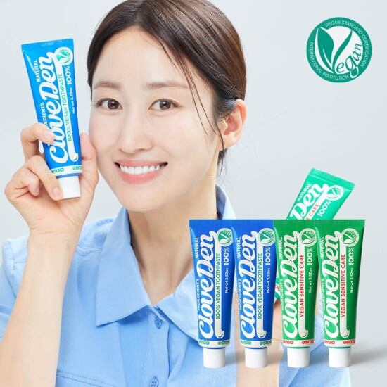 [클로브덴]클로브덴 비건 치약 선물세트 4개입 패키지