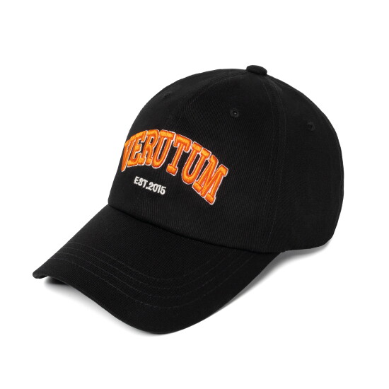 [베루툼]HW-BC189 : Arch Volume Logo CapㅣBlack Orange