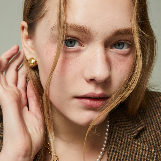 [빈티지헐리우드][빈티지헐리우드]One-touch Ball Earrings_Small_VH24NNEA102M