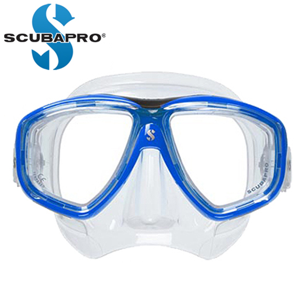 스쿠바프로 스쿠버프로 스킨 스쿠버 다이빙 마스크 플럭스 트윈 메탈릭 블루