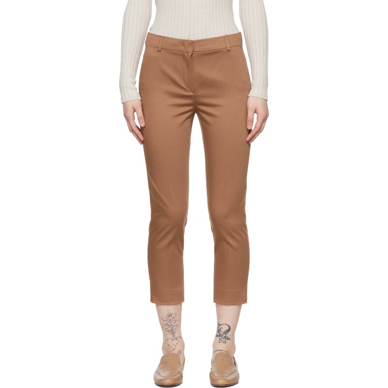 막스마라 막스마라 브라운 폴고레 슬랙스 11310722600 MM10334 036 Terracotta