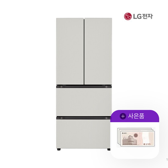 [렌탈]LG전자 렌탈 LG 디오스 김치냉장고 오브제 402L 스탠드형 엘지 Z407MGG143 5년 74900/60개월 의무사용