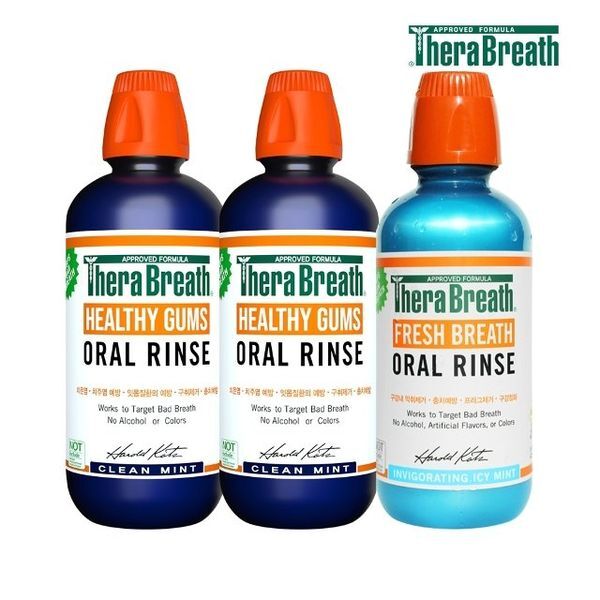 (주)티알엔 테라브레스 [하프클럽/테라브레스]테라브레스 가글 473ml 클린민트 2개 아이시민트 1개