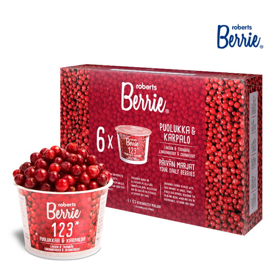 [로버츠베리에]로버츠베리에 링곤베리&크랜베리 123 1box(100ml x 6팩)