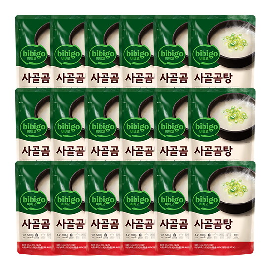 [비비고][CJ제일제당] 사골곰탕 500G 18입 (1박스)