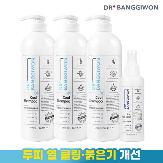 [닥터방기원][닥터방기원] 쿨 탈모샴푸 1000mlx3+토닉150ml
