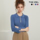 [THE IZEL]버튼 카라 리브니트 4종