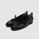 [스티유][정상가 128,000] 에코가죽 발레리나 레이스 플랫 S24F417_2color (1.5cm)
