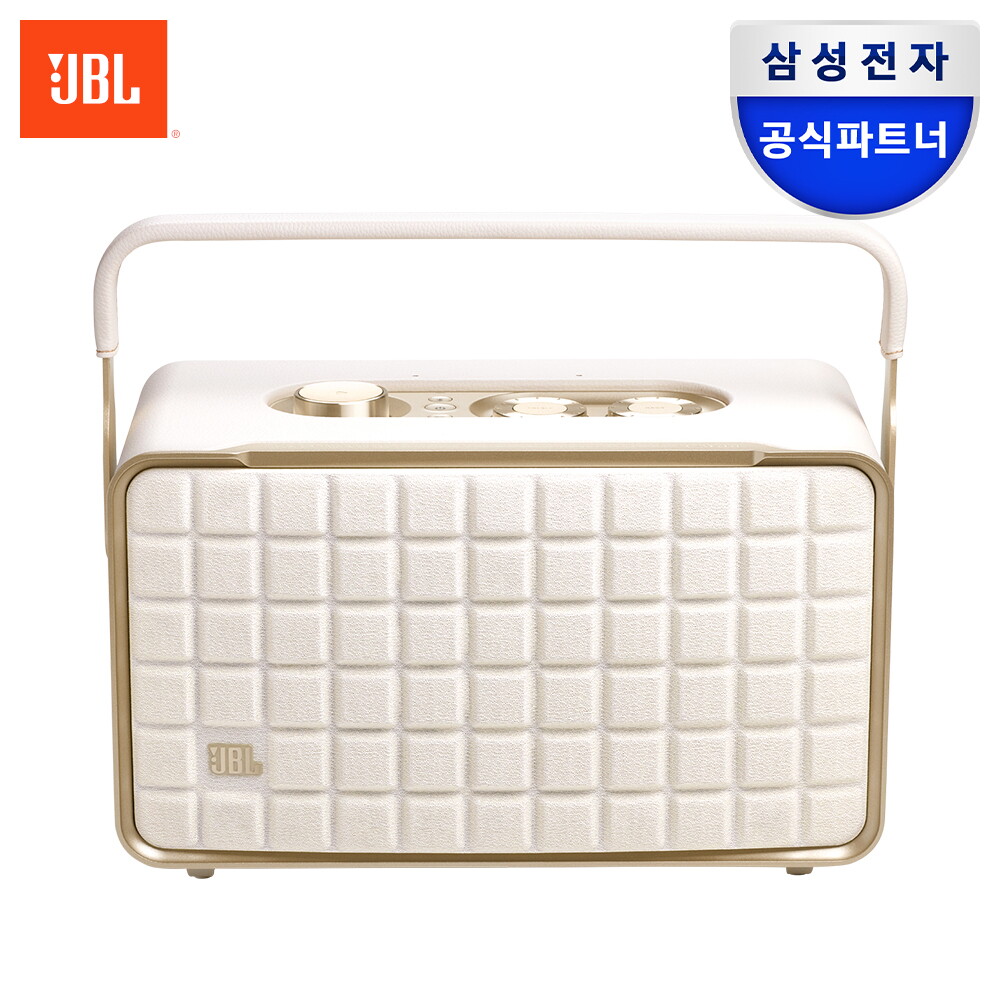 제이비엘_음향기기 [포토리뷰 상품권 10,000원] 삼성공식파트너 JBL AUTHENTICS 300 휴대용 레트로 디자인 블루투스 스피커 어센틱 300 화이트