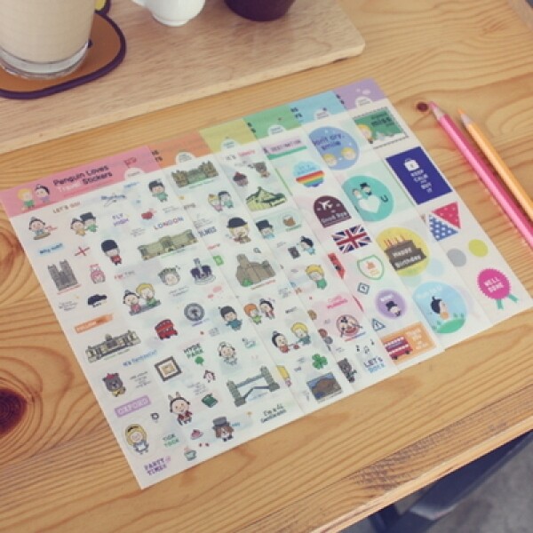 iswas [바래인터랙티브] 펭귄 러브즈 트레블 스티커