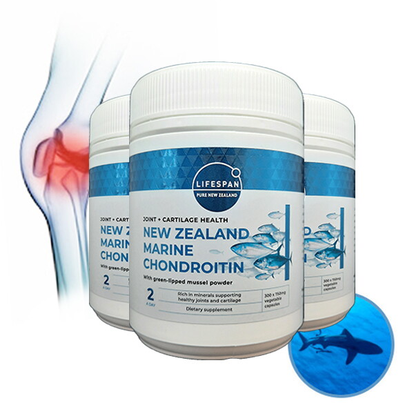 라이프스팬 라이프스팬 상어연골 콘드로이친 뉴질랜드 마린콘드로이친 750mg 300정 X3