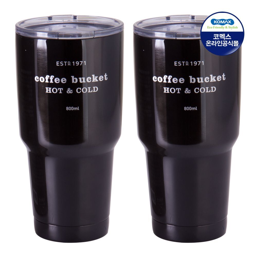 지오벤처스 코멕스 THE 큰 텀블러 블랙 800ml X 2개