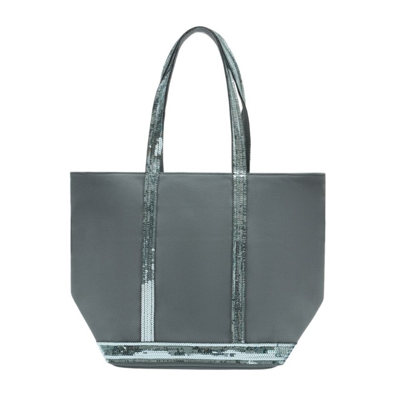 VANESSA BRUNO 바네사브루노아떼 바네사 브루노 시퀸 트림 스트랩 코튼 쇼퍼백 0PVE01V40378 791