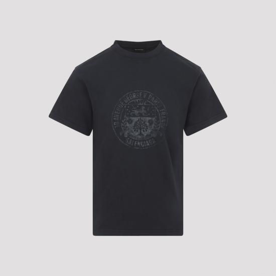 발렌시아가 26SS 발렌시아가 반팔 티셔츠 850261TTVV31041 FADED WASHED BLACK DOM