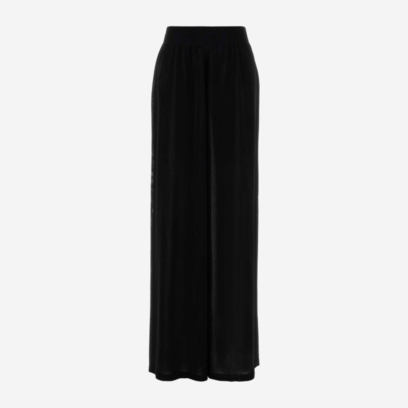 ALAIA 알라이아 알라이아 비스코스 블렌드 와이드 팬츠 AA9P1316K140C 995