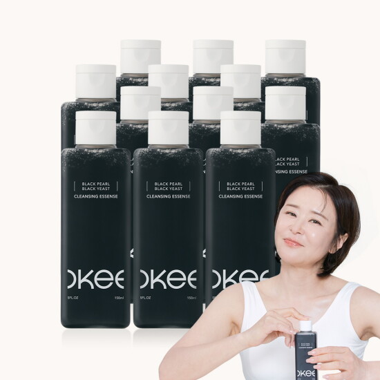[오키뷰티][오키뷰티] 흑진주 흑효모 클렌징 에센스 150ml, 12개