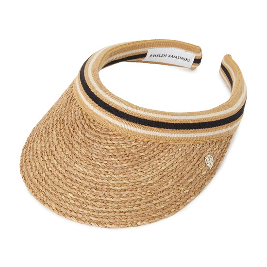 [헬렌카민스키][헬렌카민스키] 마리나 여성 바이저 HAT50318 NOUGAT BLACK STRIPE