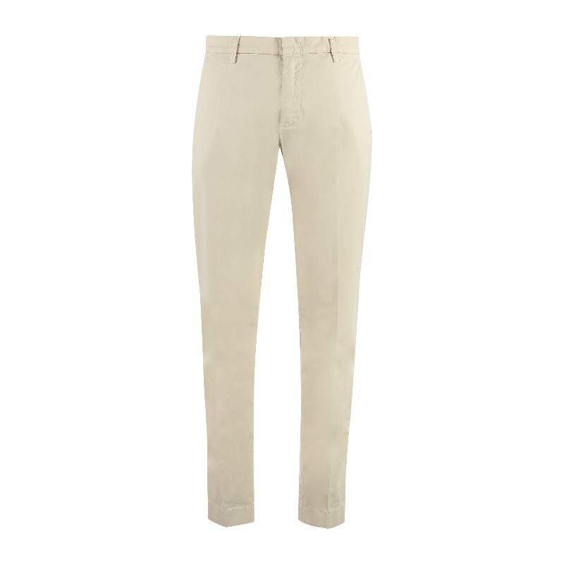 핸드 픽크 핸드 픽크 라이트웨이트 테일러드 뉴트럴 코튼 팬츠 MANTOVA06510 106