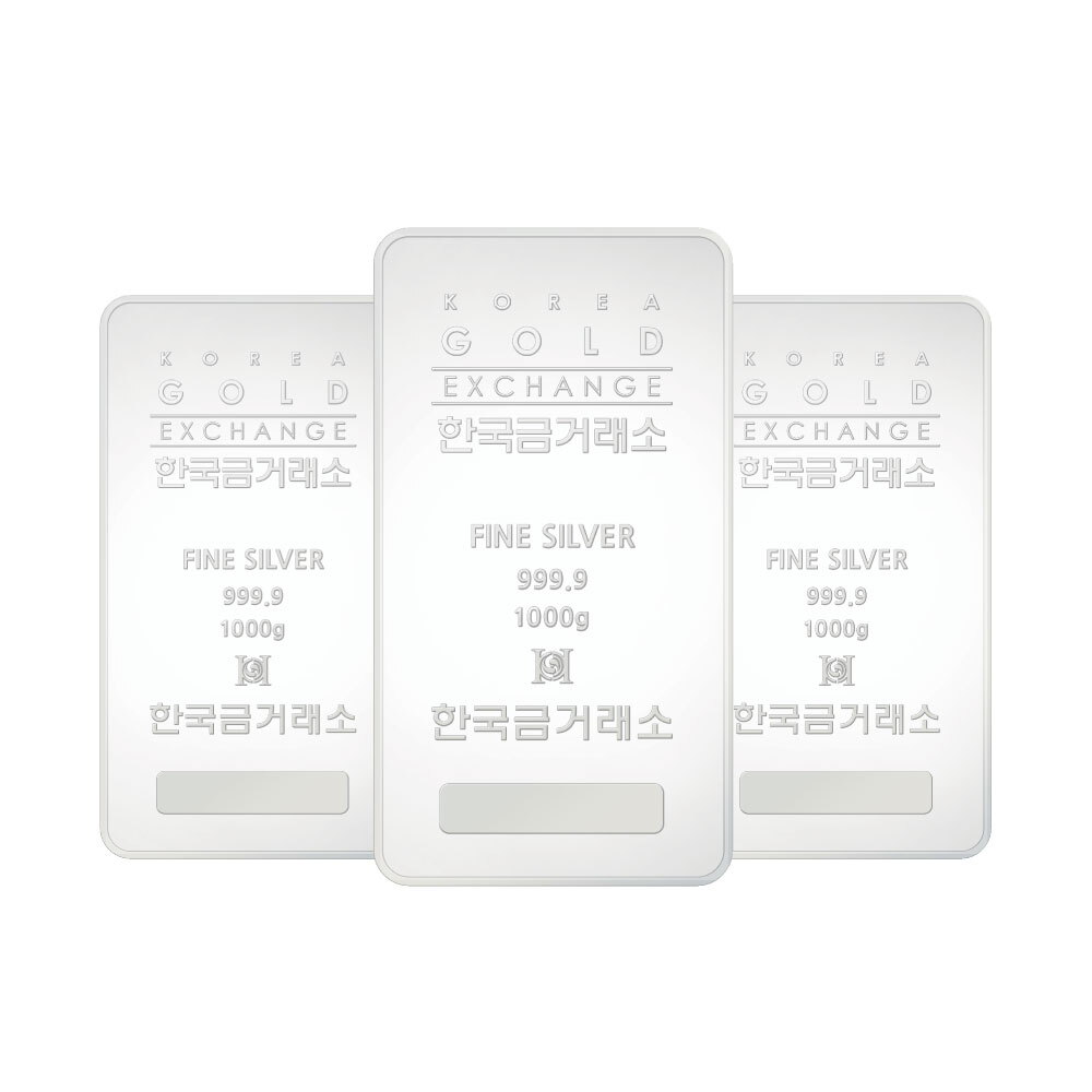 한국금거래소 한국금거래소 실버바 3kg (1000g x 3개)
