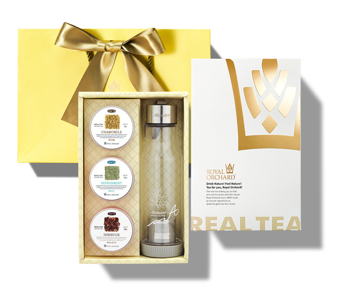 라빠르쉐 로얄오차드 실버틴 잎차 3캔 티보틀 프리미엄 차 선물세트 (티/TEA/티백 3년연속 세계미각대회 수상)