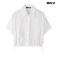 [BNX]카라넥 버튼업 스트링 여성 반팔 셔츠 (BW1BL018L0)