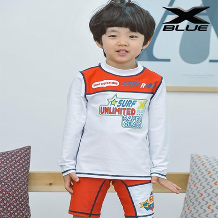 셀러허브 스포츠 XBLUE 남아동 래쉬가드 상하세트 P31073 아동용 남아용